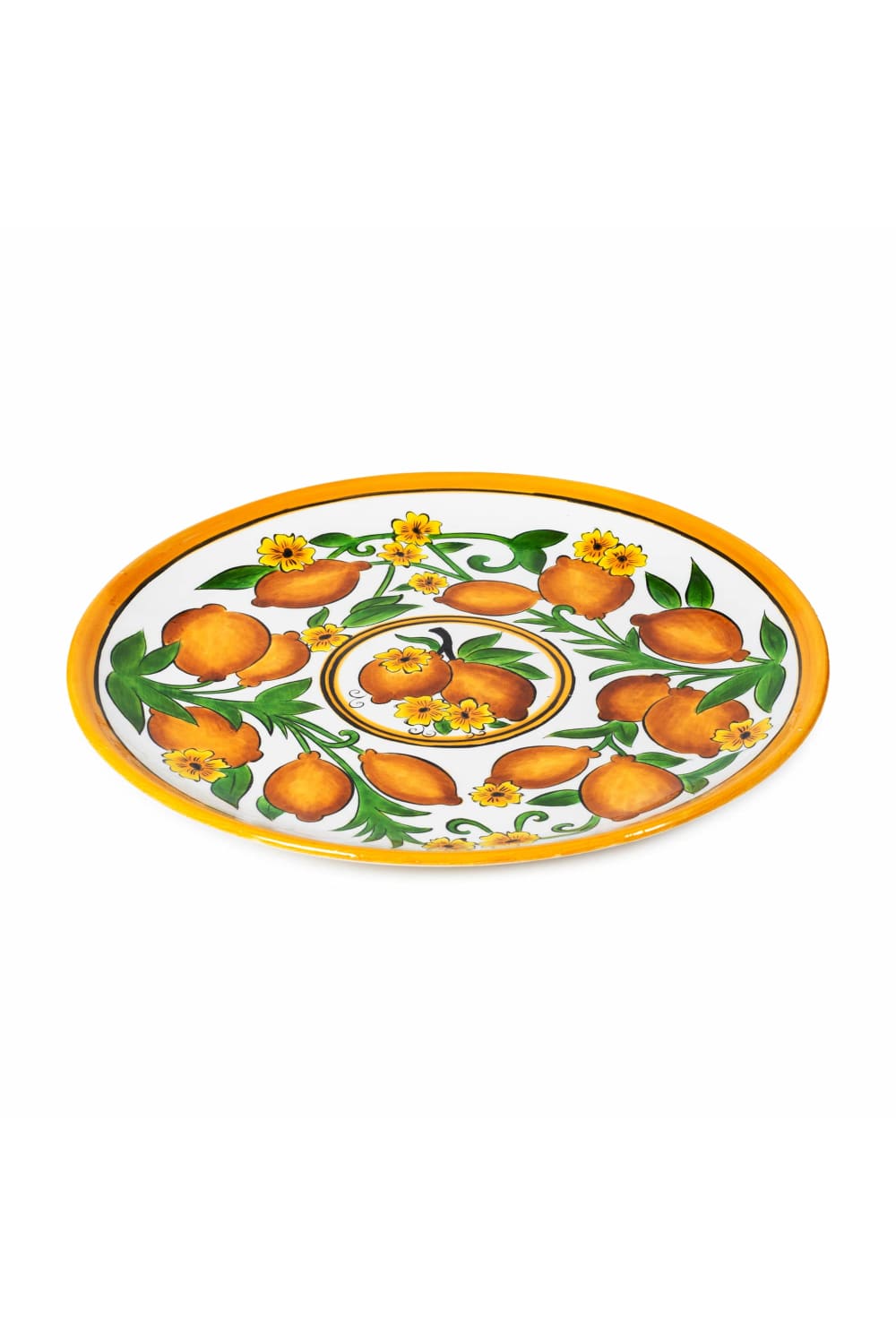 Feeling Good Inside-Amalfi Coast Collection Handmade Seramik Koyu Kahve Yemek Tabağı-Tabak & Kase-2-Milagron.com