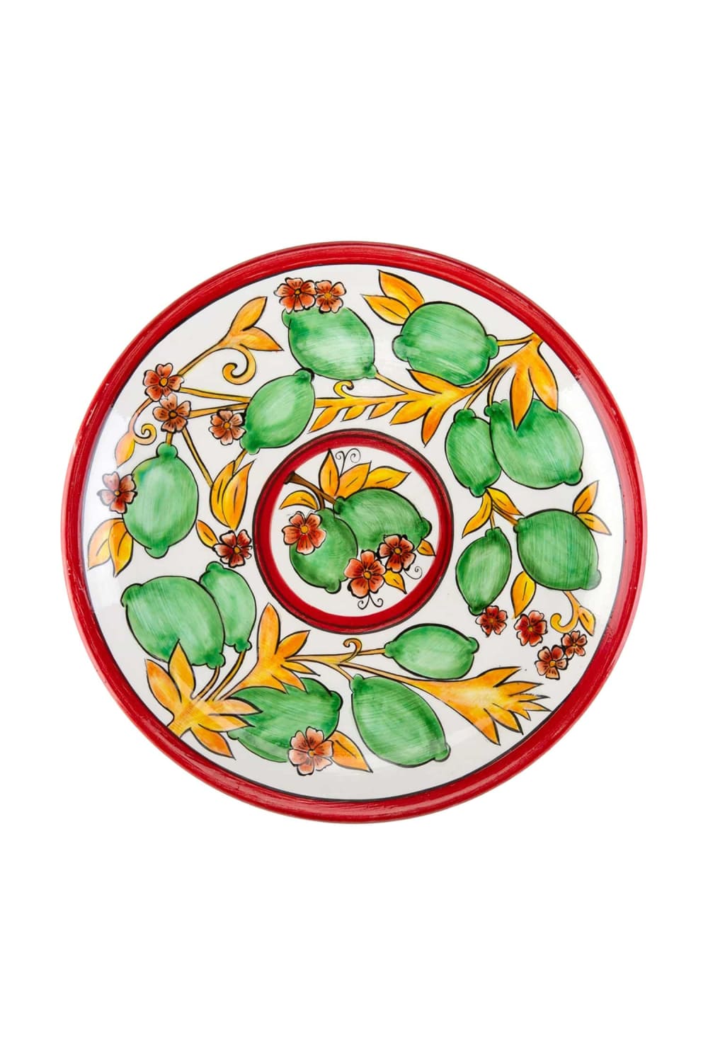 Feeling Good Inside-Amalfi Coast Collection Handmade Seramik Lime Yemek Tabağı-Tabak & Kase-1-Milagron.com