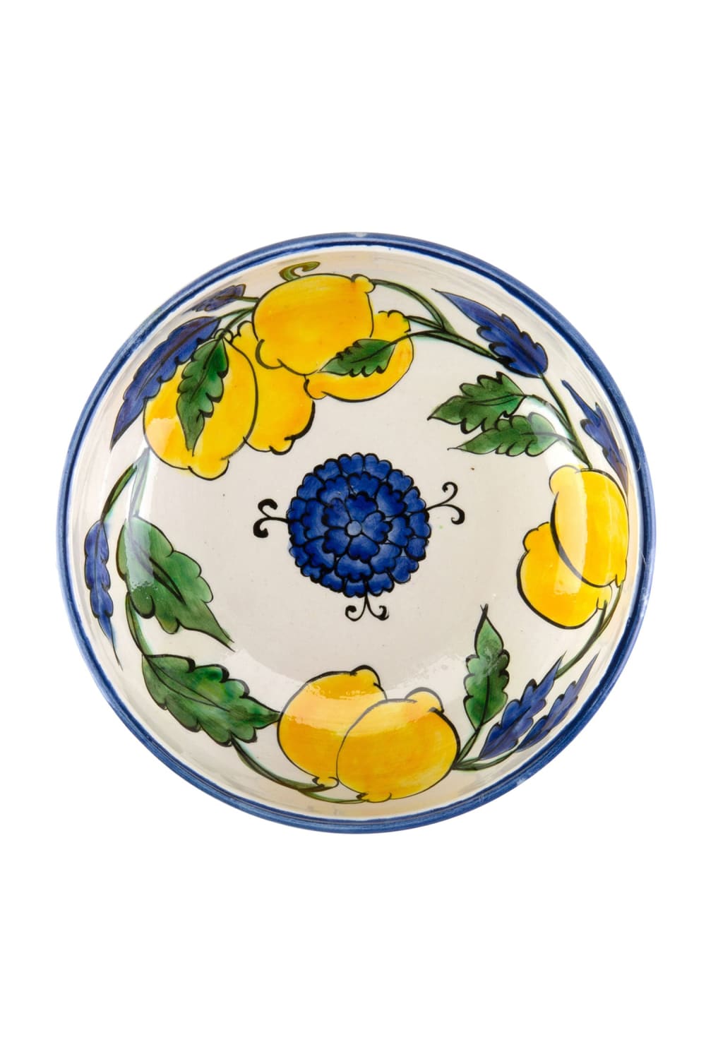 Feeling Good Inside-Amalfi Coast Collection Handmade Seramik Orta Boy Salata Kasesi-Tabak & Kase-3-Milagron.com