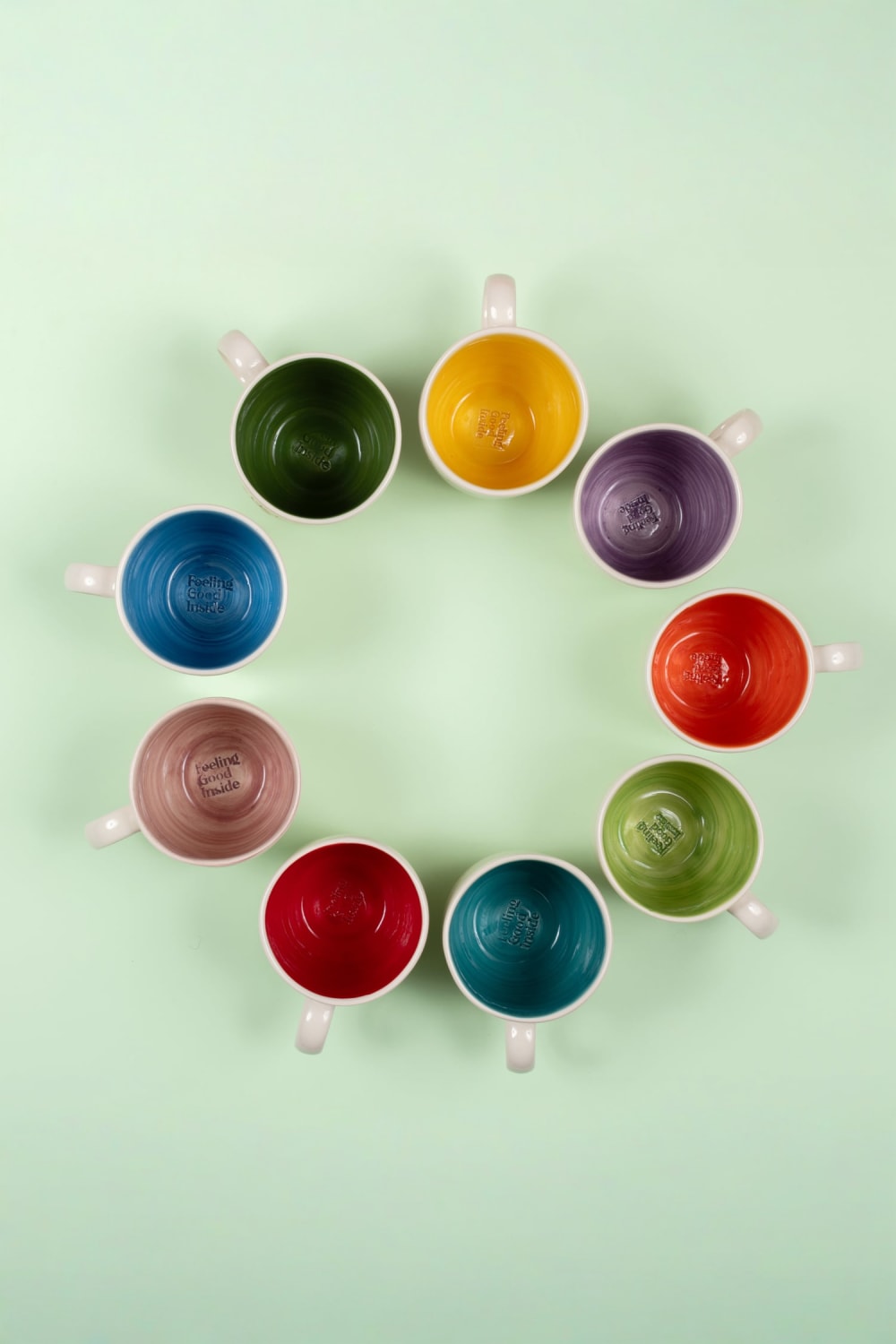 Feeling Good Inside-Bisous Kulplu Mavi Mug – L’amour Paris-Bardak-5-Milagron.com