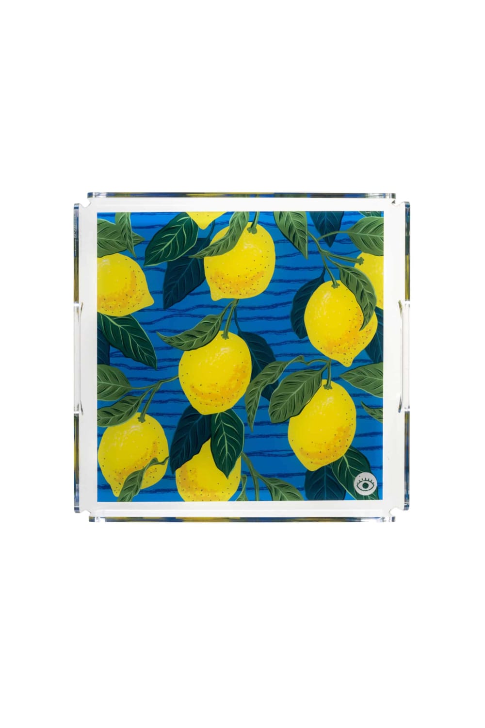 Feeling Good Inside-Blue Lemon Plexi Tepsi 25x25-Sunum Aksesuarları-1-Milagron.com