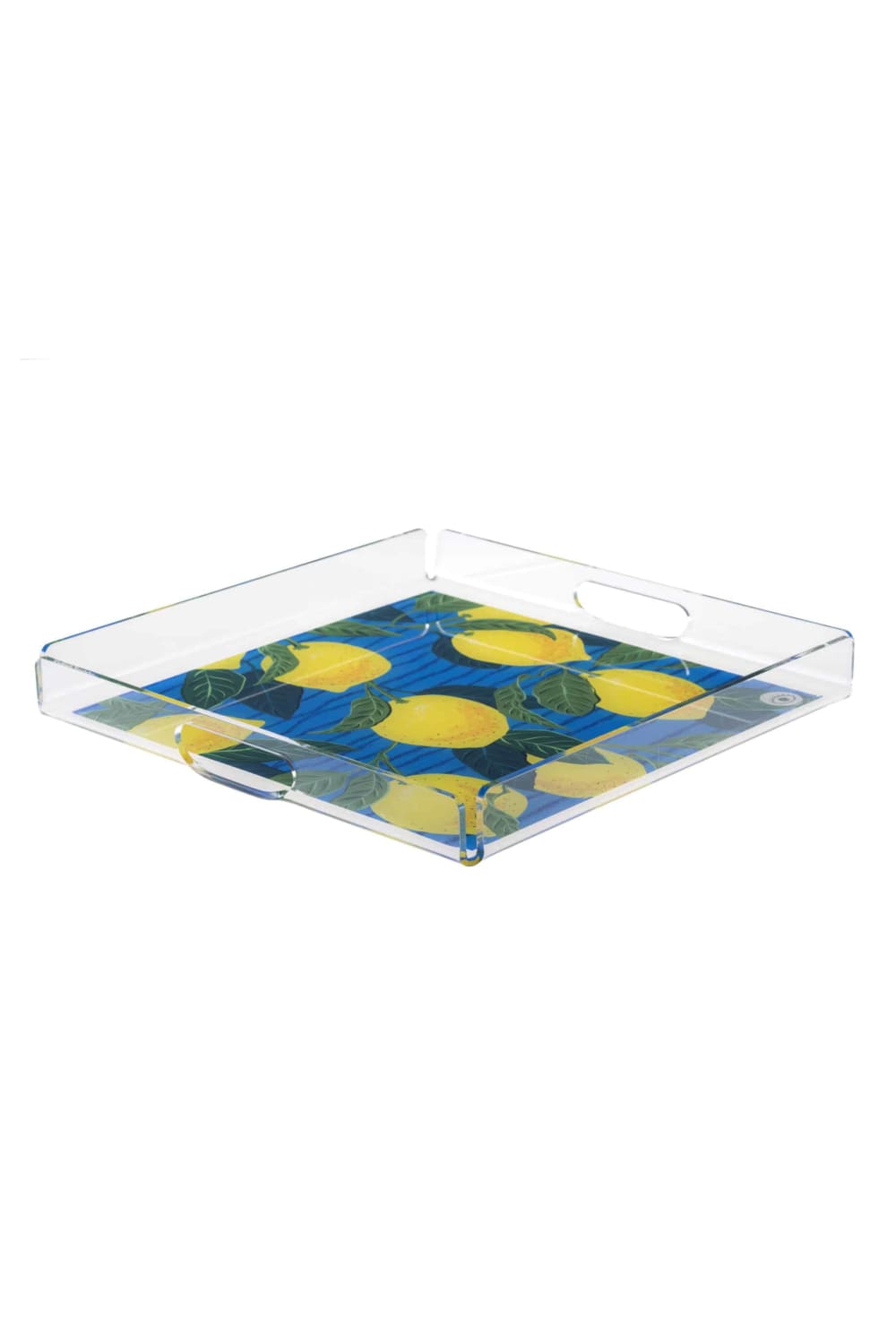 Feeling Good Inside-Blue Lemon Plexi Tepsi 33x33-Sunum Aksesuarları-2-Milagron.com