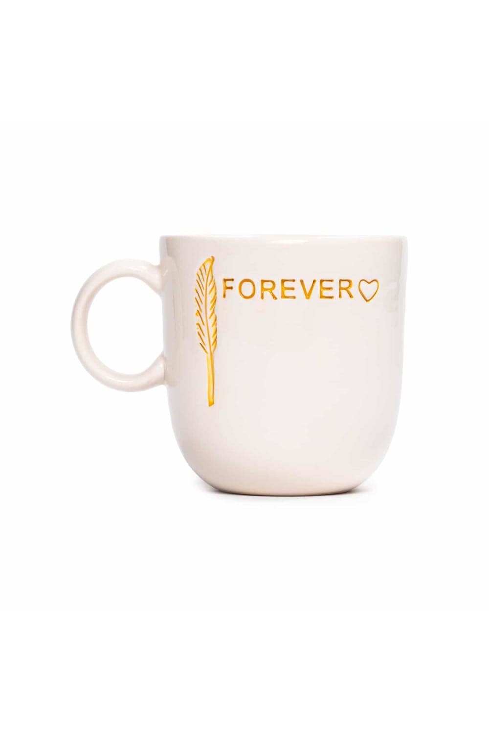 Feeling Good Inside-Forever Love Kulplu Sarı Mug – L’amour Paris-Bardak-2-Milagron.com