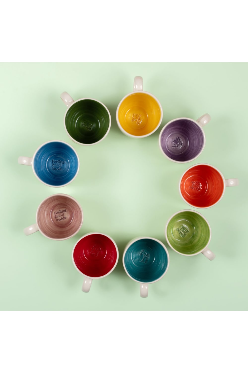 Feeling Good Inside-Forever Love Kulplu Sarı Mug – L’amour Paris-Bardak-4-Milagron.com