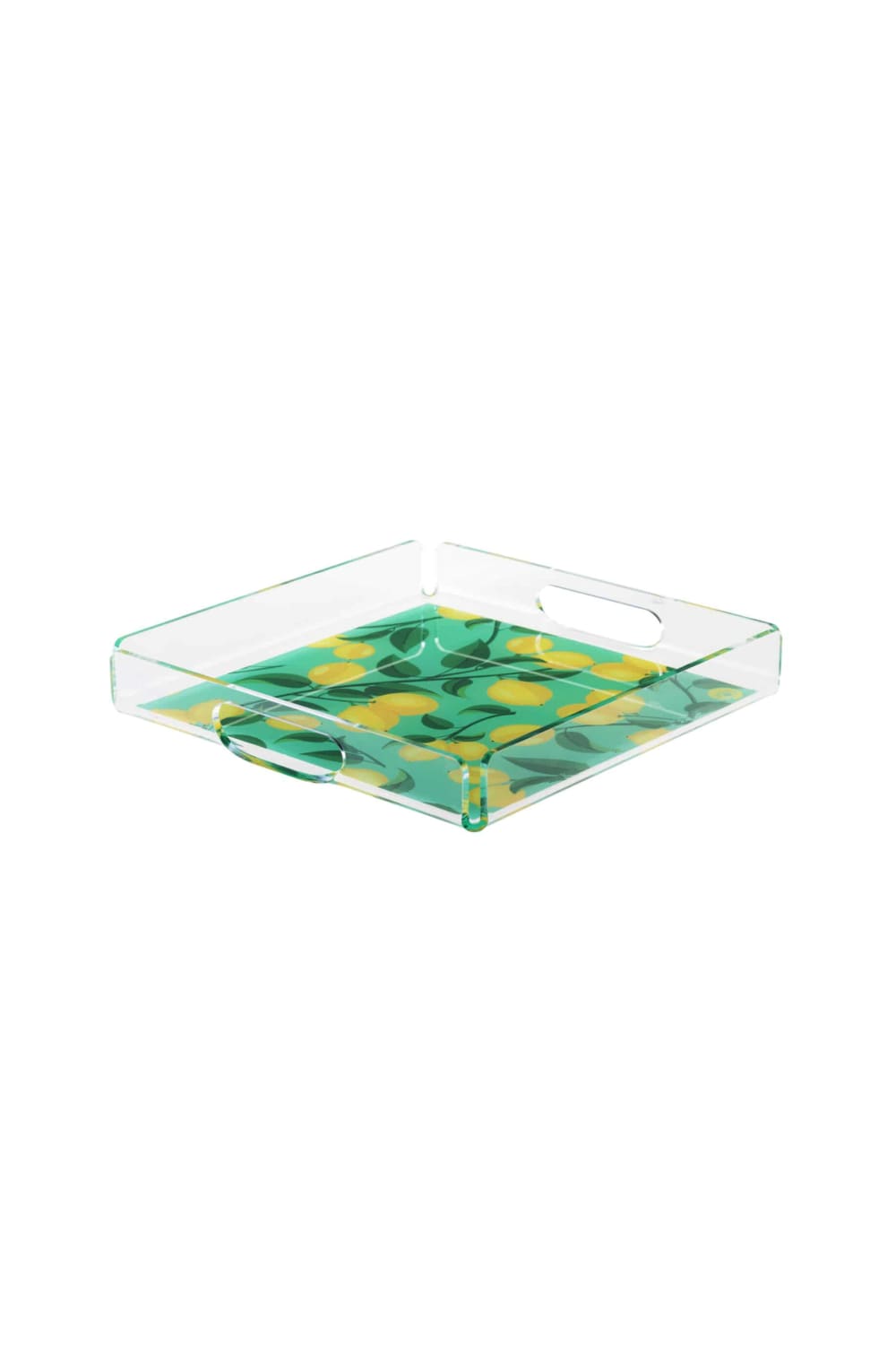 Feeling Good Inside-Green Lemon Plexi Tray 25x25-Sunum Aksesuarları-2-Milagron.com