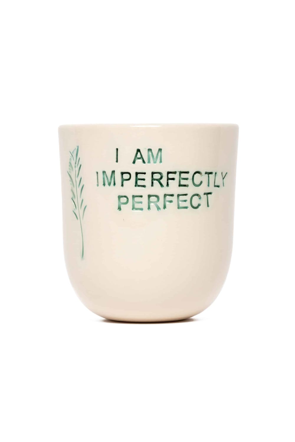 Feeling Good Inside-“ I Am Imperfectly Perfect” Turkuaz Mood Mug-Bardak-1-Milagron.com