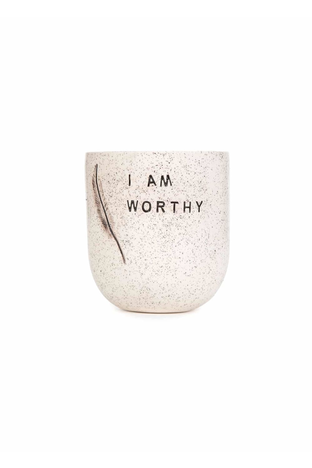 Feeling Good Inside-“ I Am Worthy” Mood Mug-Bardak-1-Milagron.com