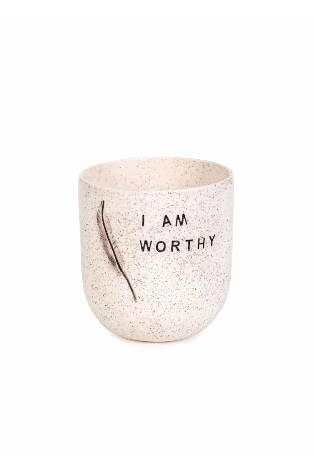 Feeling Good Inside-“ I Am Worthy” Mood Mug-Bardak-2-Milagron.com