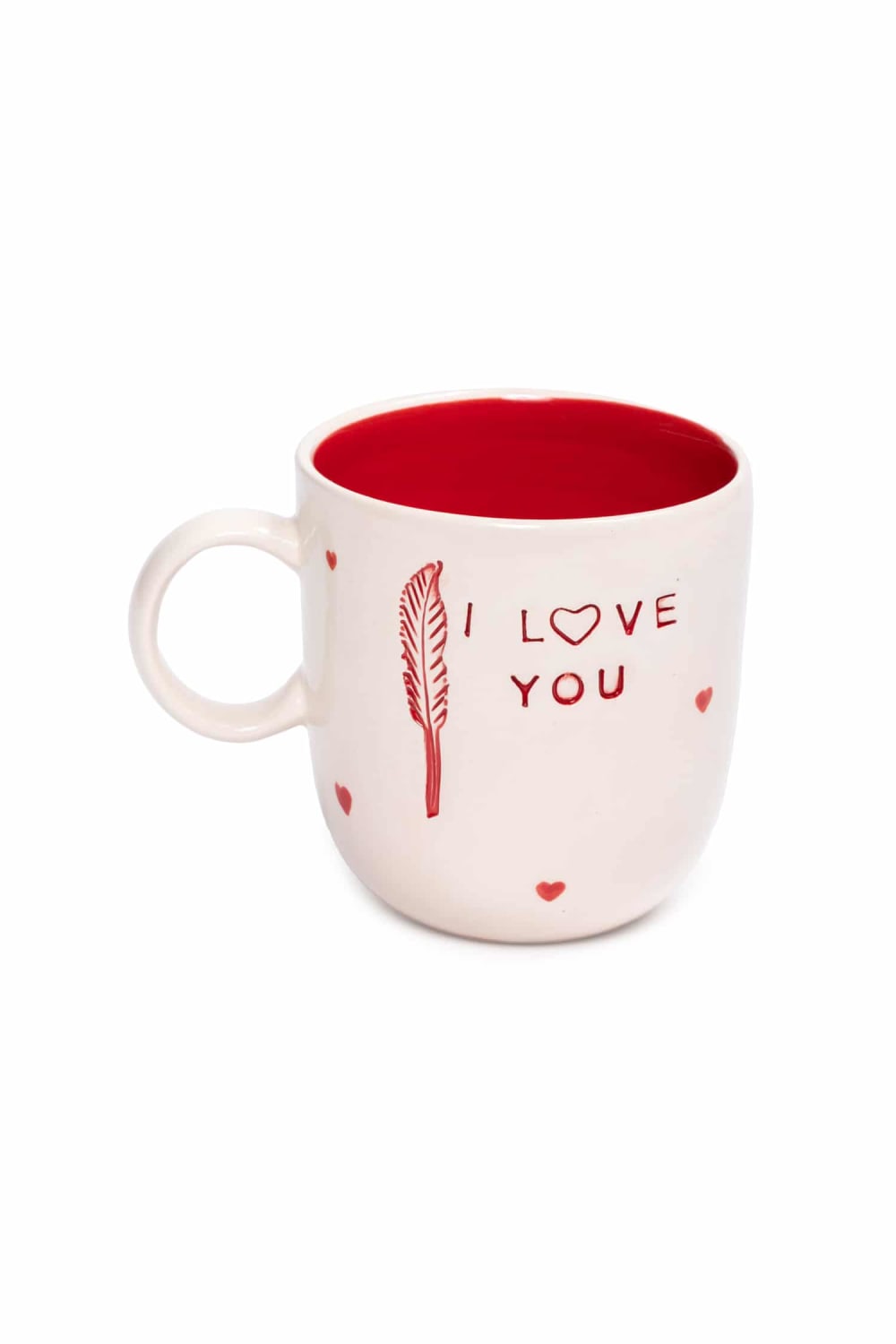 Feeling Good Inside-I Love You Kulplu Kırmızı Mug – L’amour Paris-Bardak-1-Milagron.com