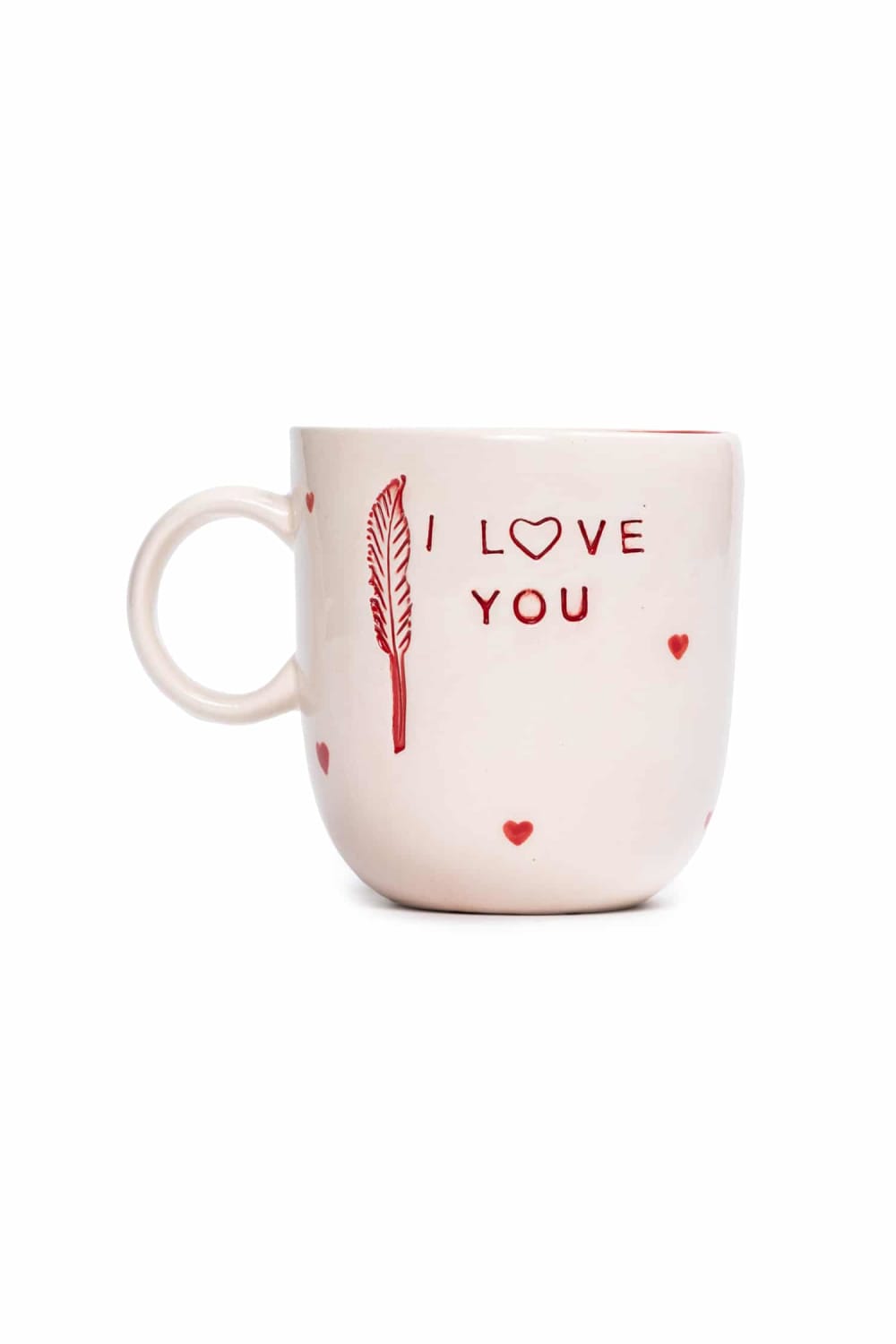 Feeling Good Inside-I Love You Kulplu Kırmızı Mug – L’amour Paris-Bardak-2-Milagron.com