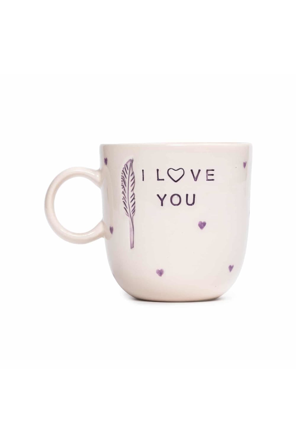 Feeling Good Inside-I Love You Kulplu Lila Mug – L’amour Paris-Bardak-2-Milagron.com