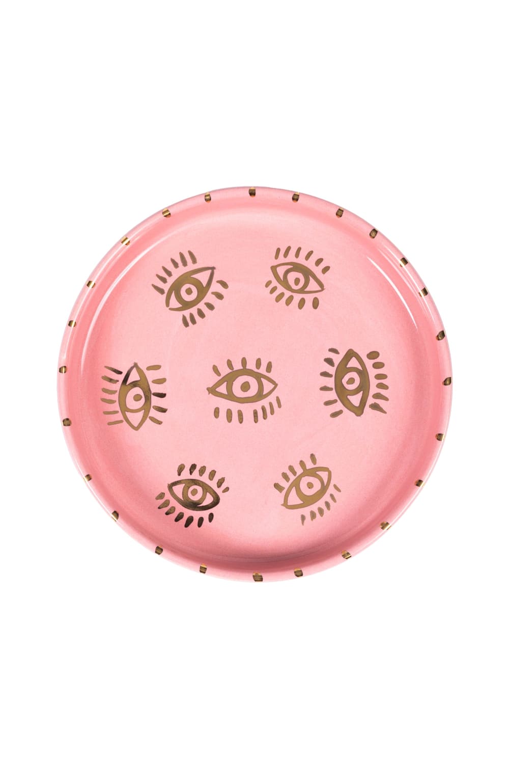 Feeling Good Inside-Inner Eye Collection Gözlü Pembe Türk Kahvesi Fincanı Seti-Bardak-2-Milagron.com