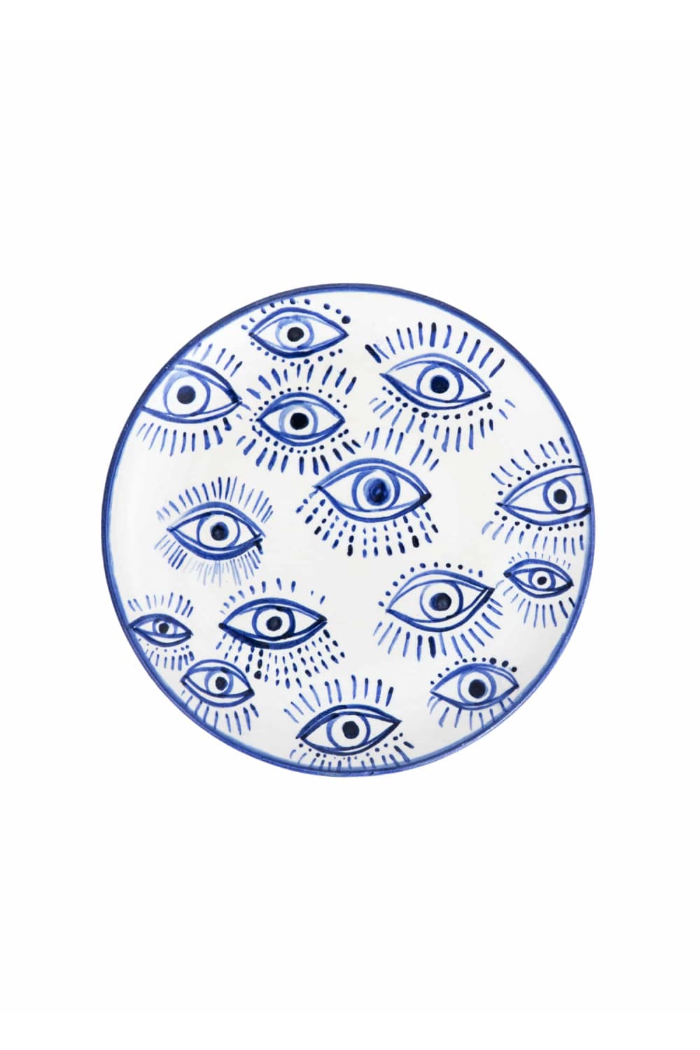 Feeling Good Inside-Inner Eye Collection Handmade Çoklu Göz Seramik Pasta Tabağı-Tabak & Kase-1-Milagron.com