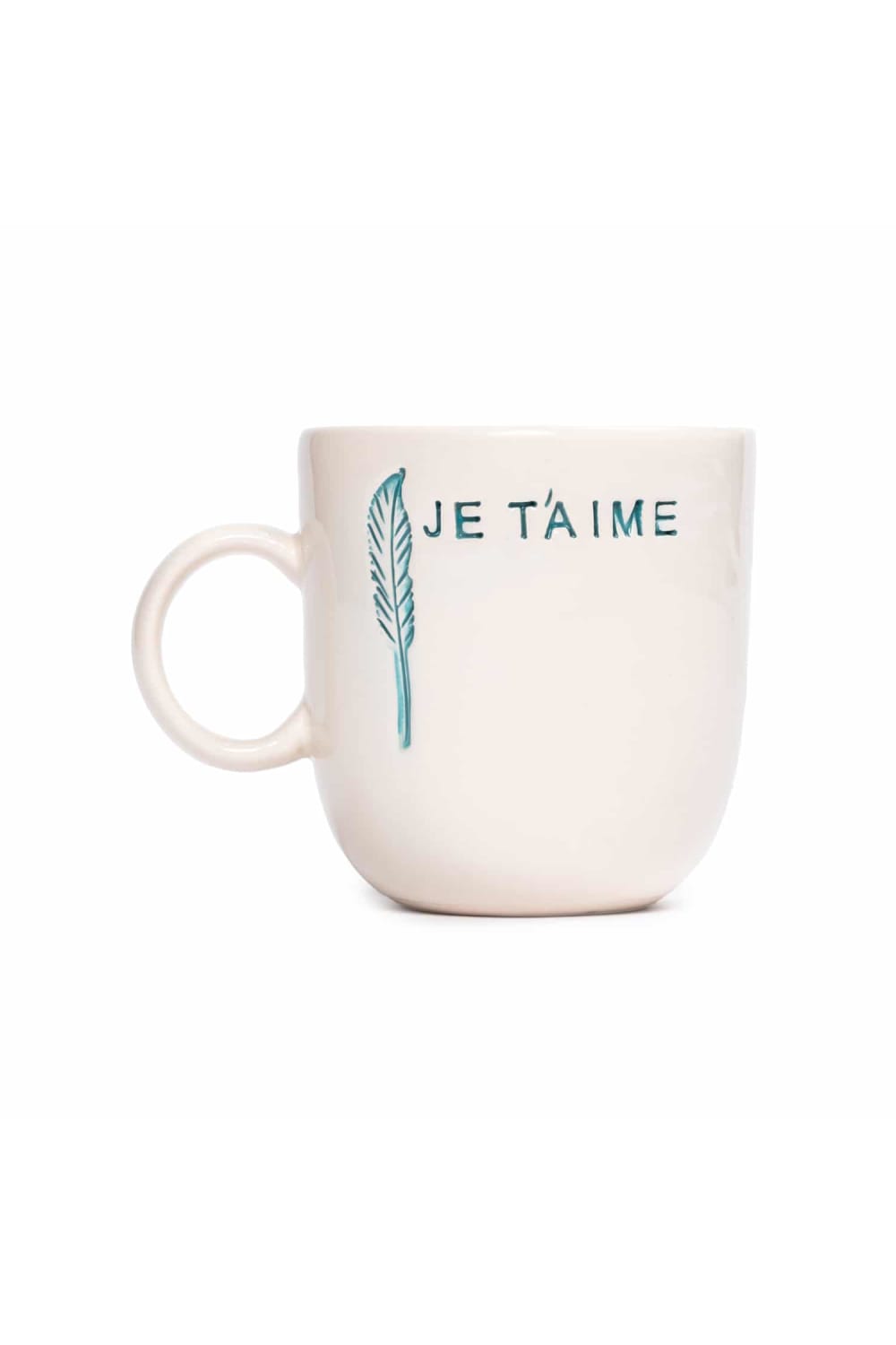 Feeling Good Inside-Je T’aime Kulplu Deniz Yeşili Mug – L’amour Paris-Bardak-2-Milagron.com