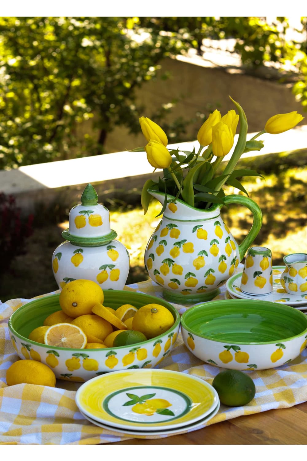 Feeling Good Inside-Lemon Splash Collection Handmade Ceramic Klasik Sürahi-Sürahi-6-Milagron.com