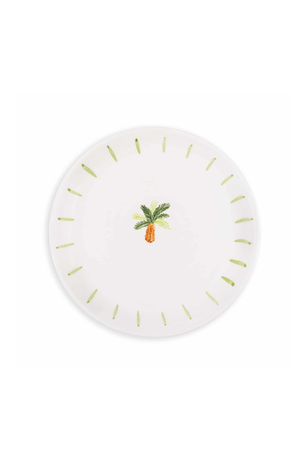 Feeling Good Inside-Palm Beach Seramik Çizgi Yemek Tabağı-Tabak & Kase-1-Milagron.com