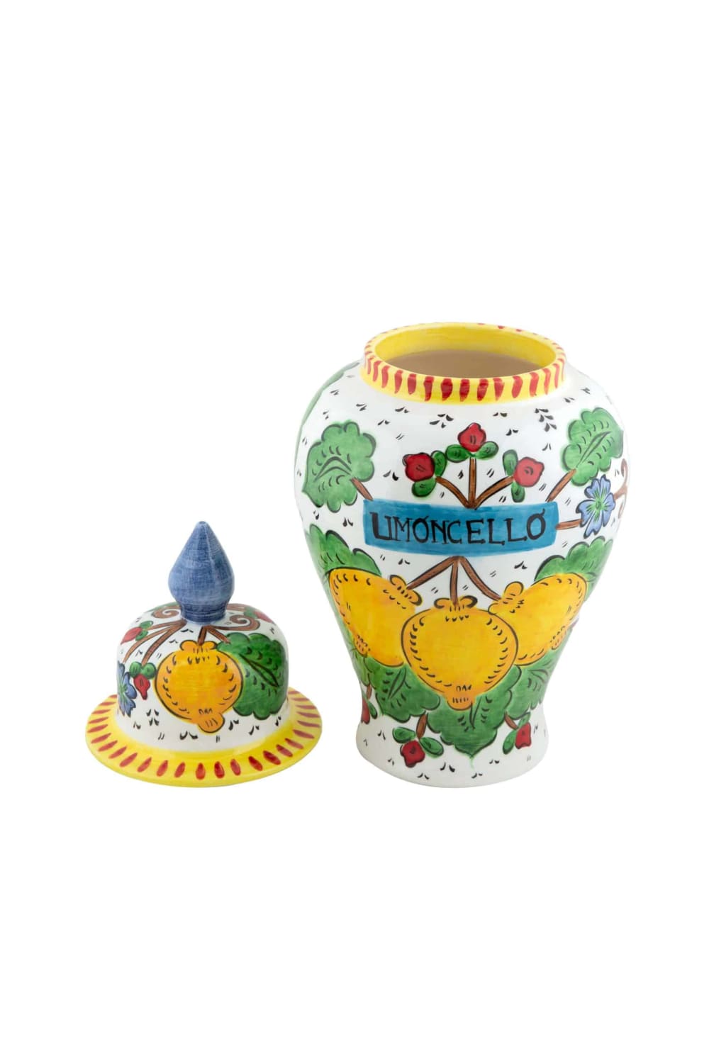 Feeling Good Inside-Sicilian Lemon Collection Handmade Seramik Dekoratif Büyük Boy Vazo-Vazo-1-Milagron.com