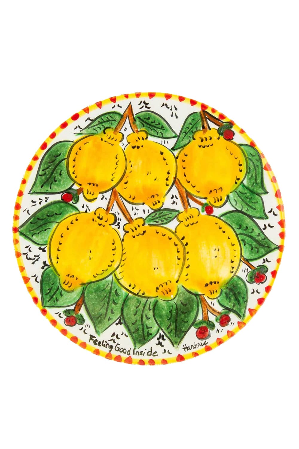 Feeling Good Inside-Sicilian Lemon Collection Handmade Seramik Mini Peynir Tabağı-Sunum Aksesuarları-3-Milagron.com