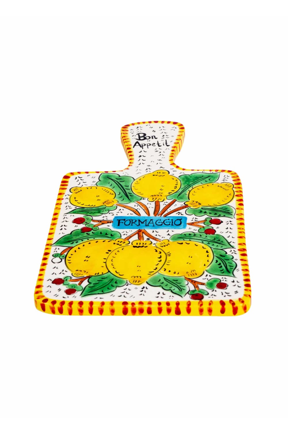 Feeling Good Inside-Sicilian Lemon Collection Handmade Seramik Peynir Sunum Tabağı-Sunum Aksesuarları-2-Milagron.com