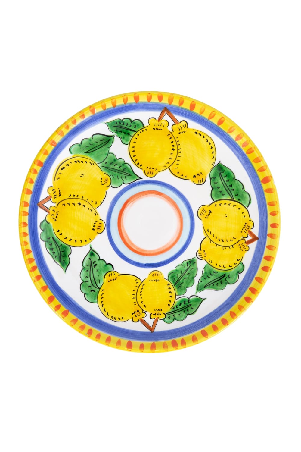 Feeling Good Inside-Sicilian Lemon Collection Handmade Seramik Yemek Tabağı-Tabak & Kase-1-Milagron.com