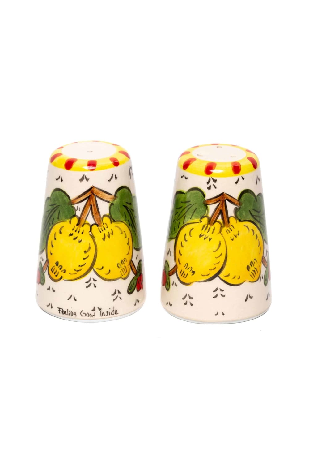 Feeling Good Inside-Sicilian Lemon Handmade Seramik Tuzluk Karabiberlik-Mutfak Aksesuarları-1-Milagron.com