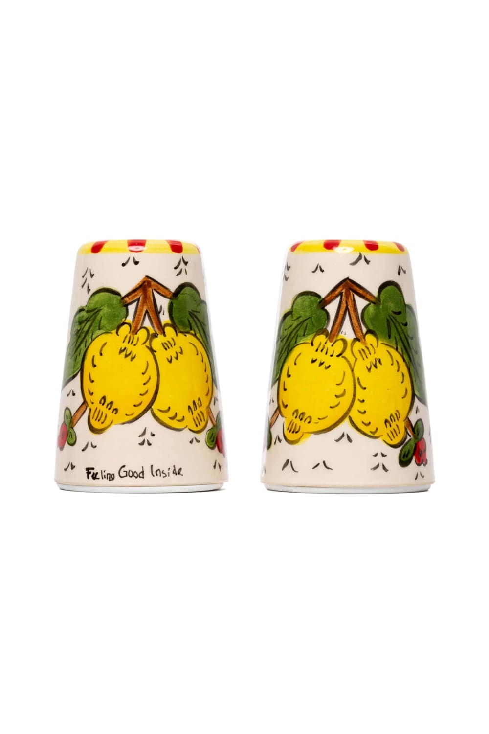 Feeling Good Inside-Sicilian Lemon Handmade Seramik Tuzluk Karabiberlik-Mutfak Aksesuarları-2-Milagron.com