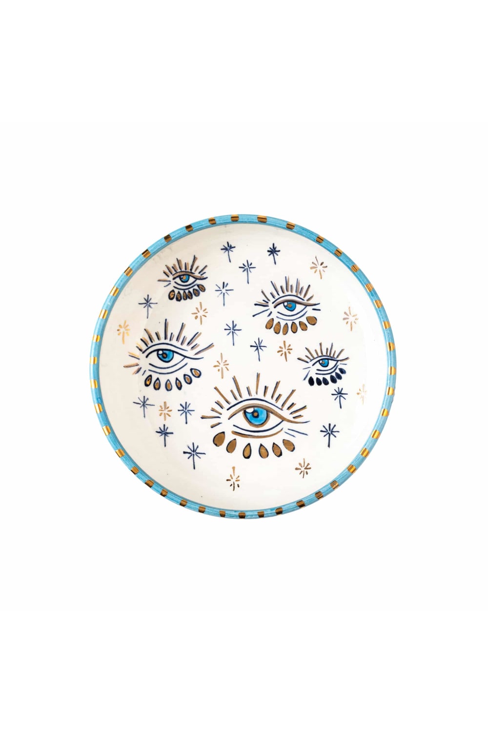 Feeling Good Inside-Signature Eye Handmade Ceramic Ayaklı Pasta Tabağı-Sunum Aksesuarları-3-Milagron.com