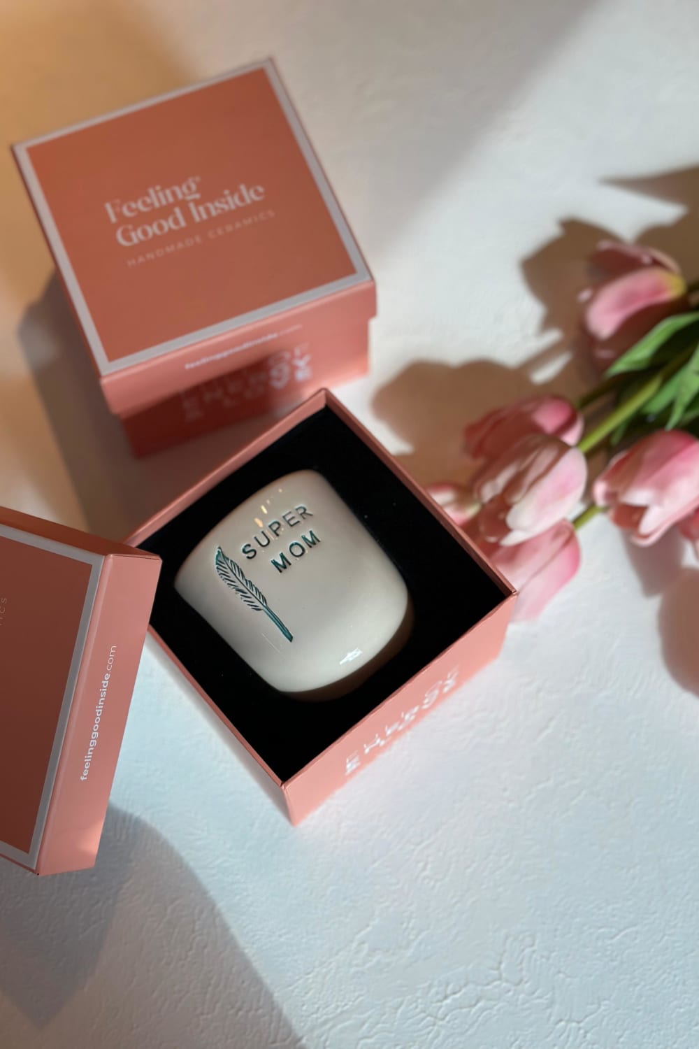 Feeling Good Inside-Super Mom Mug – Özel Hediye Kutulu-Bardak-1-Milagron.com