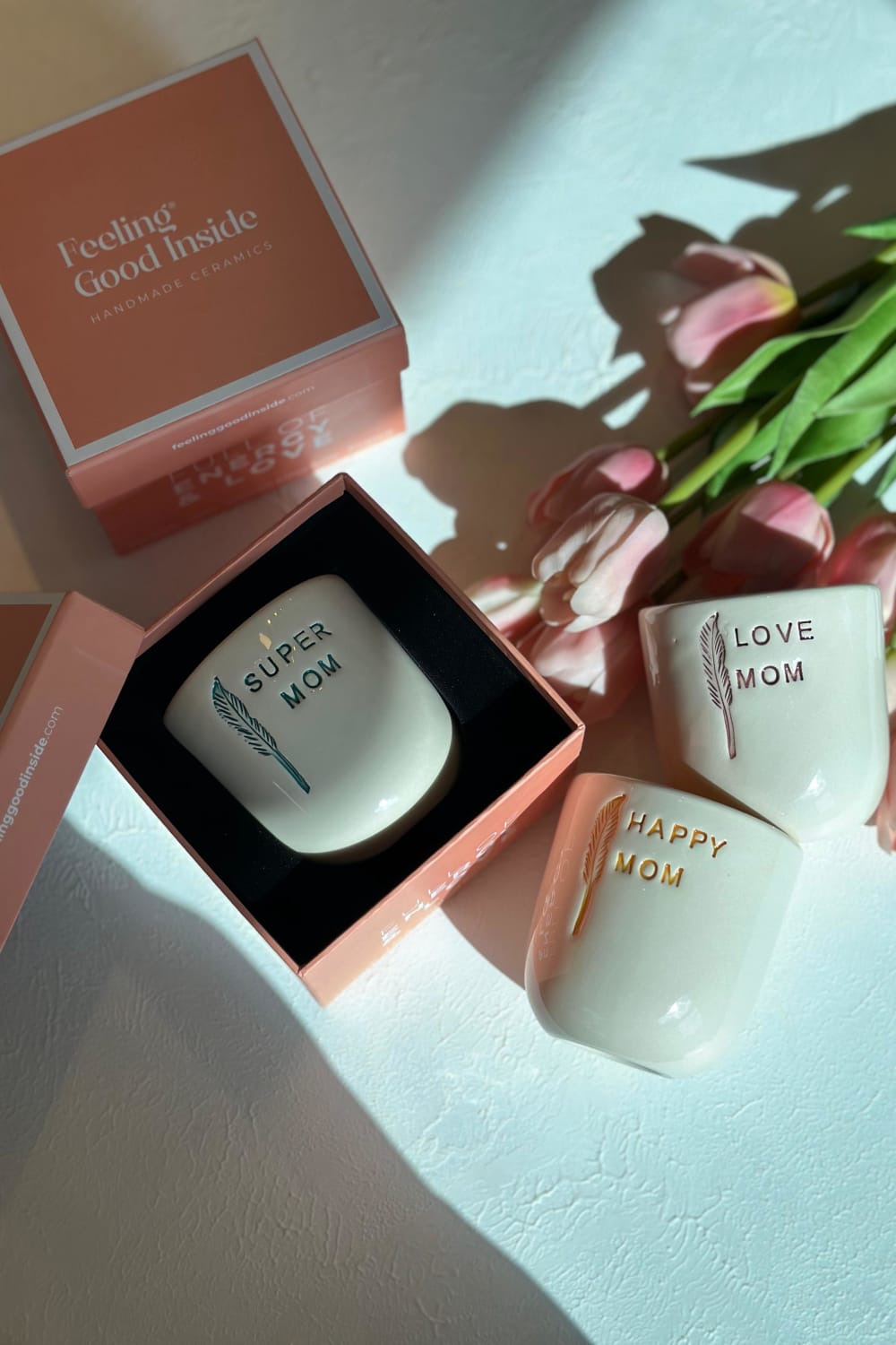 Feeling Good Inside-Super Mom Mug – Özel Hediye Kutulu-Bardak-2-Milagron.com