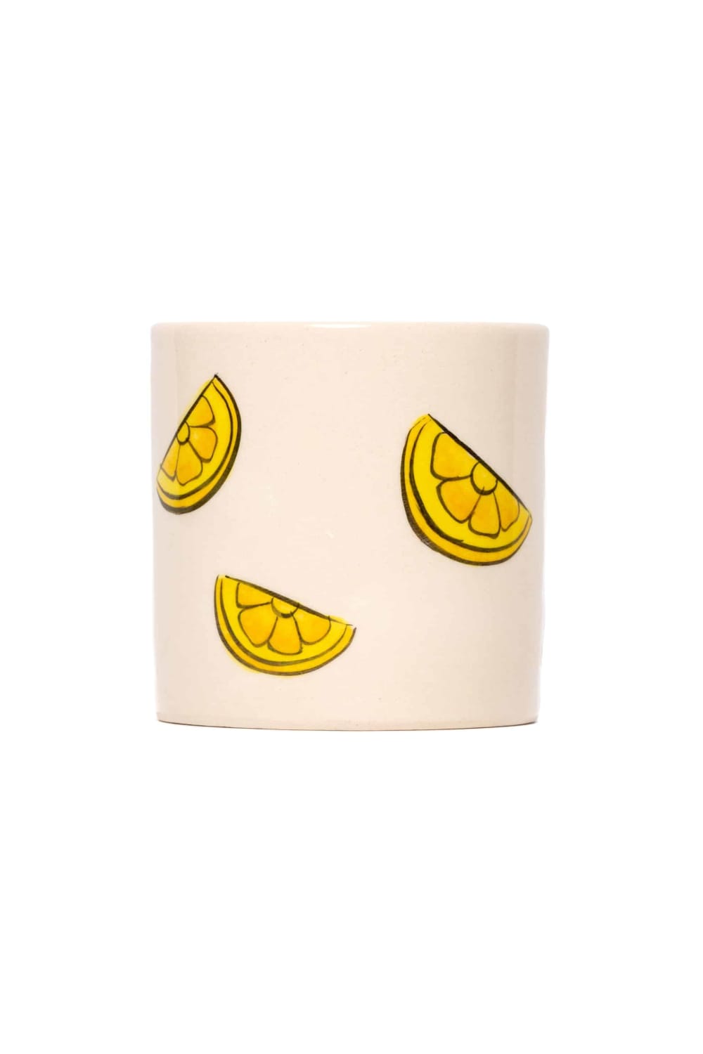 Feeling Good Inside-Three- Slice Lemons Handmade Seramik Mug-Bardak-1-Milagron.com