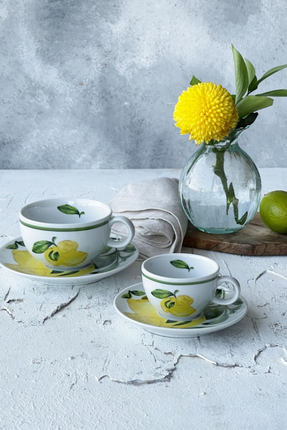 Fern&Co-Citrus Porcelain Collection 2’li Türk Kahvesi Seti / Hediye Kutulu-Bardak-3-Milagron.com