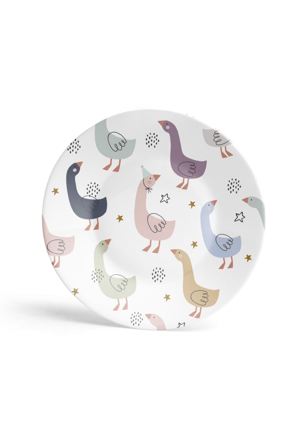 Fern&Co-Kids Collection Sweet Goose 3 Parça Yemek Seti̇-Tabak & Kase-3-Milagron.com