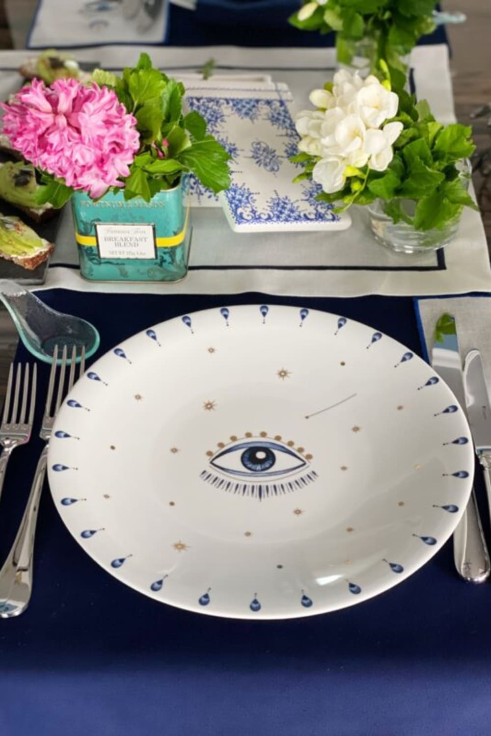 Fern&Co-Porselen Porselen Spirit Eye Collection Yemek Tabağı-Tabak & Kase-2-Milagron.com