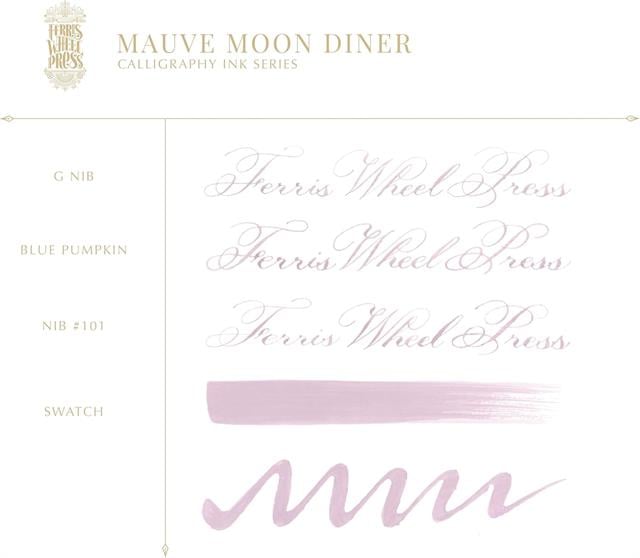 Ferris Wheel Press-Mauve Moon Diner Kaligrafi Şişe Mürekkep 28 Ml-Şişe Mürekkep-2-Milagron.com