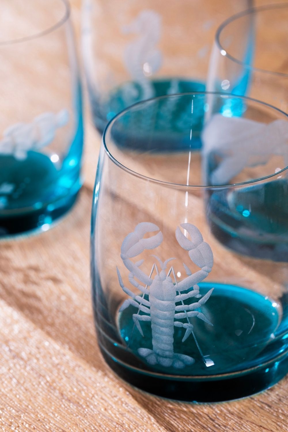 Nautilus Deniz Desenli Cam Bardak Seti 4'lü - 3