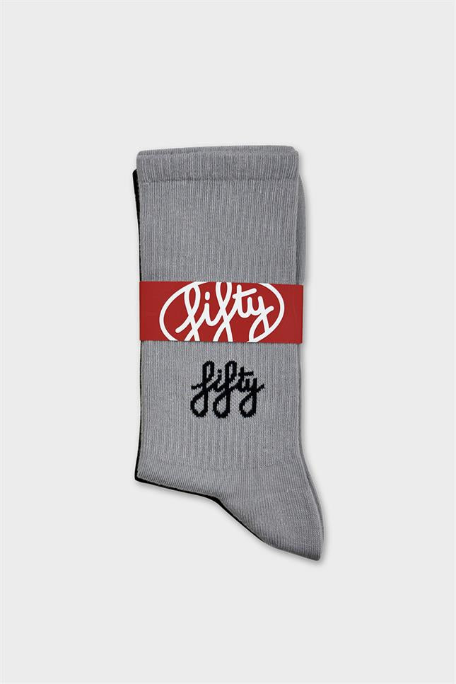 Fifty Pieces-2'li Kahverengi Gri Favorite Çorap-Çorap-3-Milagron.com