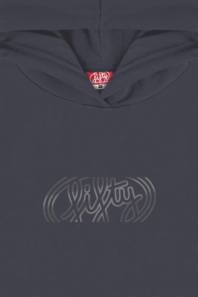 Fifty Pieces-Antrasit Oversize Sırt Baskılı Hoodie-Sweatshirts & Hoodies-10-Milagron.com