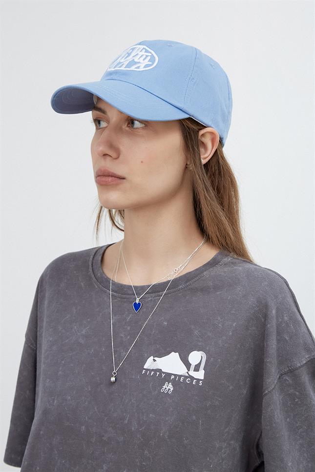 Fifty Pieces-Antrasit Sırt Baskılı Yıkamalı Oversize T-Shirt-T-Shirts-5-Milagron.com