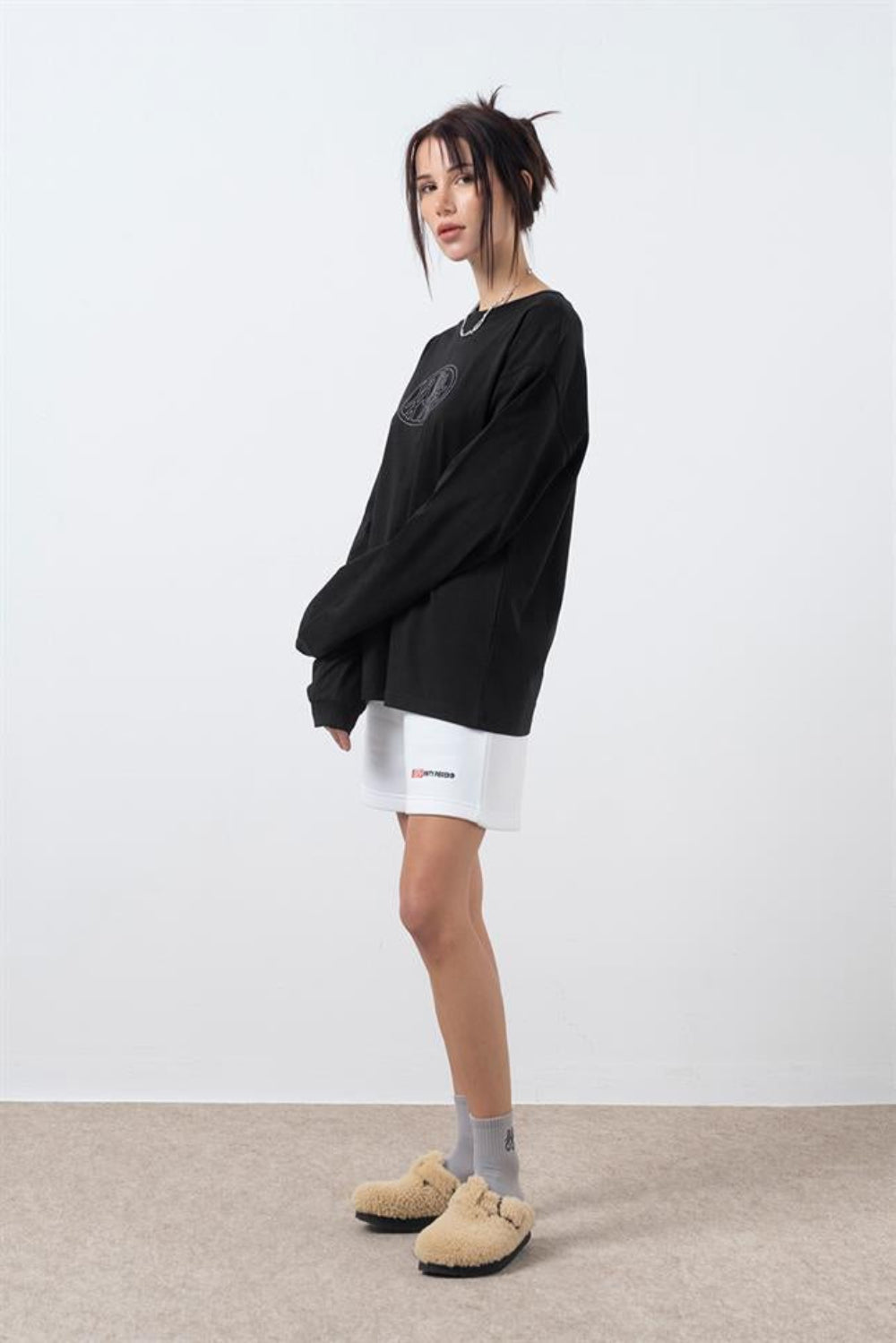 Fifty Pieces-Beyaz Bermuda Jogger Şort-Şort-1-Milagron.com