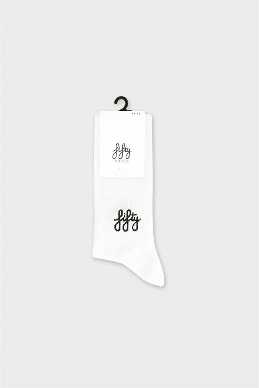 Fifty Pieces-Beyaz Favorite Spor çorap Fifty Pieces-Çorap-1-Milagron.com