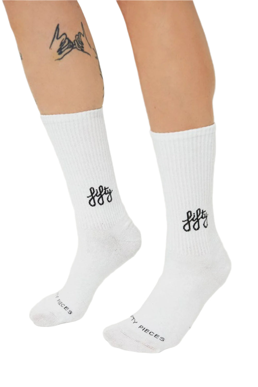 Fifty Pieces-Beyaz Favorite Spor çorap Fifty Pieces-Çorap-4-Milagron.com