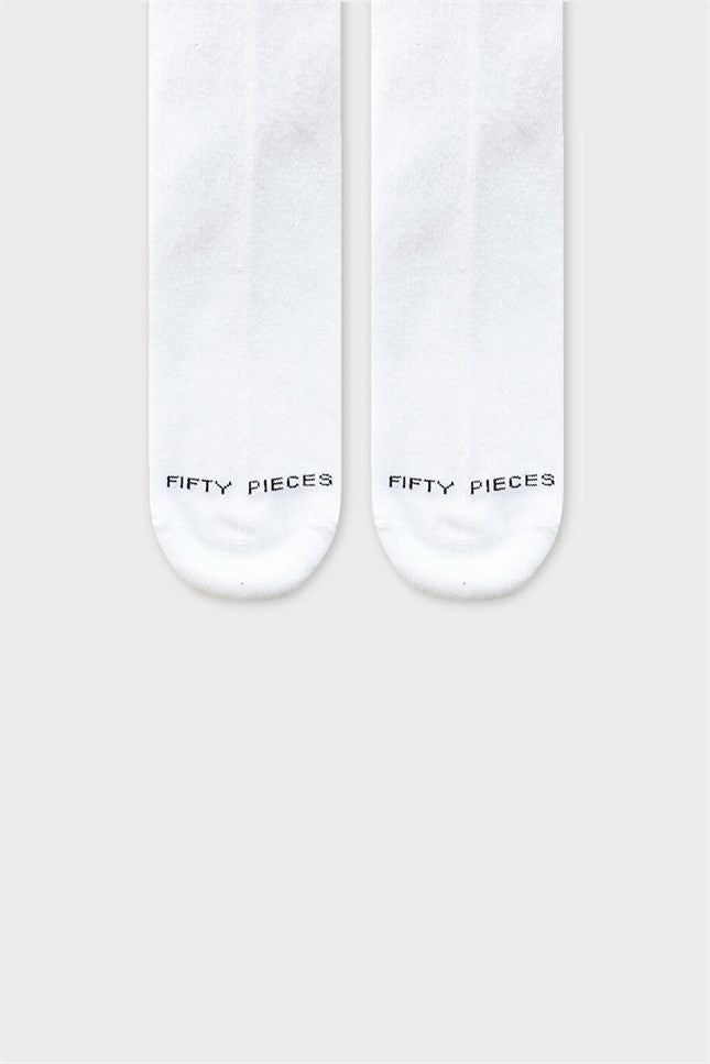 Fifty Pieces-Beyaz Favorite Spor çorap Fifty Pieces-Çorap-3-Milagron.com