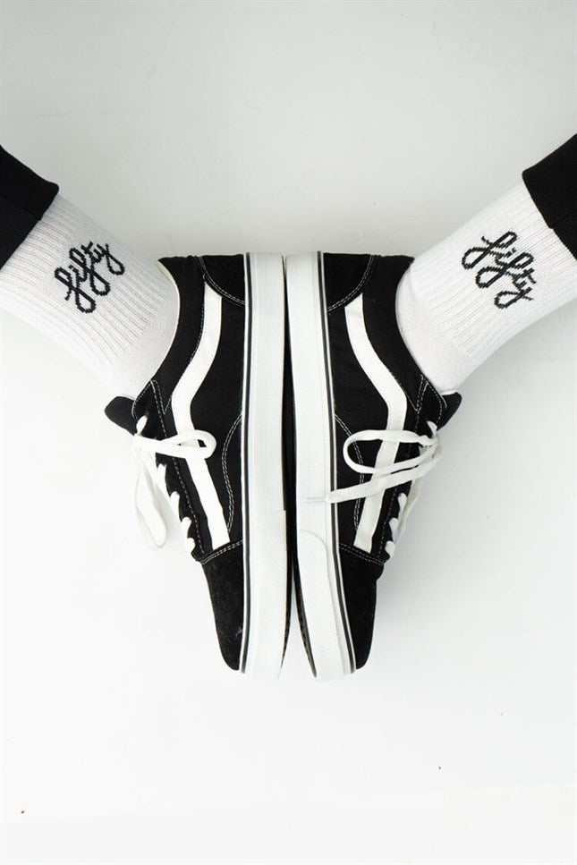 Fifty Pieces-Beyaz Favorite Spor çorap Fifty Pieces-Çorap-6-Milagron.com