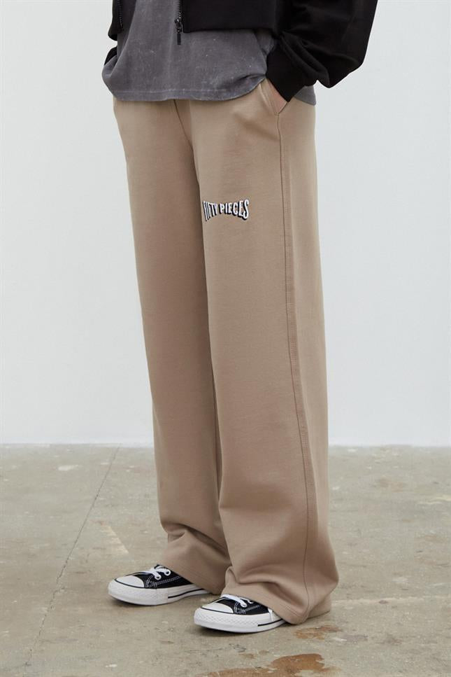 Fifty Pieces-Kadın Boz Geniş Paça Jogger Fifty Pieces-Jogger-2-Milagron.com