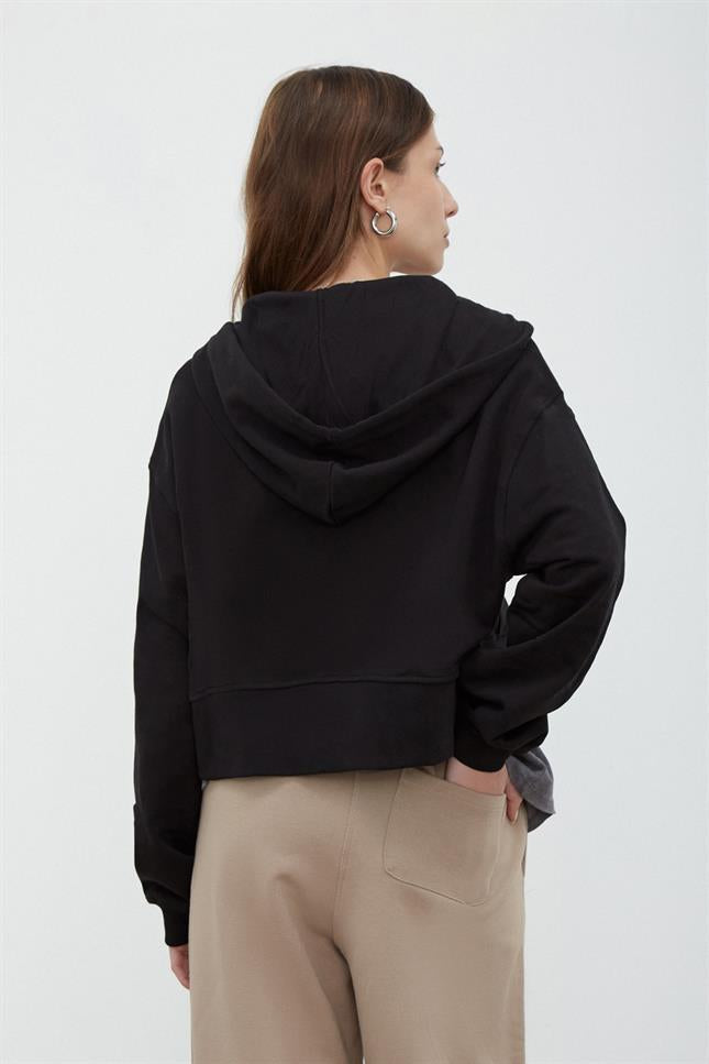 Fifty Pieces-Kadın Boz Geniş Paça Jogger Fifty Pieces-Jogger-5-Milagron.com