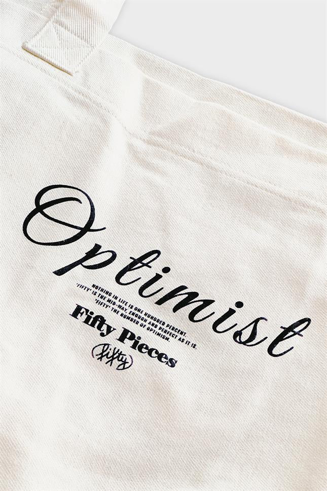 Fifty Pieces-Ekru Tote Bez Çanta-Omuz Çantası-2-Milagron.com