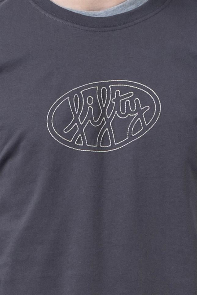 Fifty Pieces-Erkek Antrasit Uzun Kollu T-Shirt-T-Shirts-4-Milagron.com