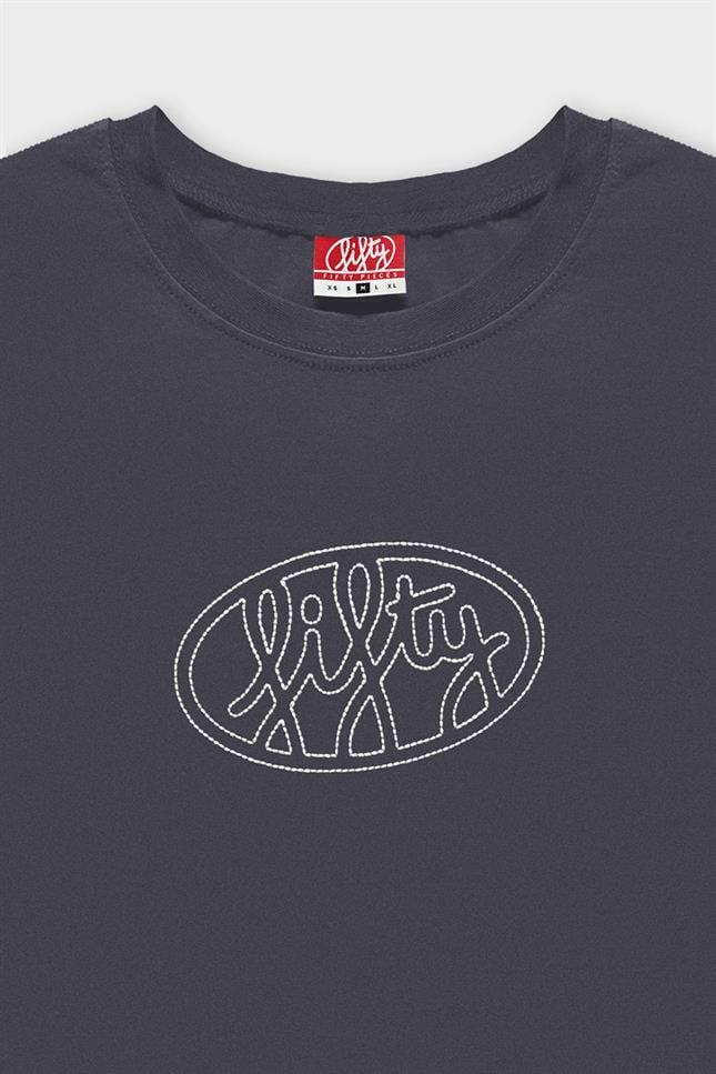 Fifty Pieces-Erkek Antrasit Uzun Kollu T-Shirt-T-Shirts-6-Milagron.com