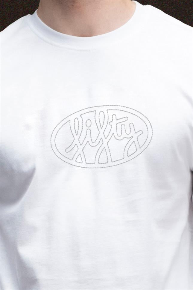 Fifty Pieces-Erkek Beyaz Uzun Kollu T Shirt-T-Shirts-3-Milagron.com