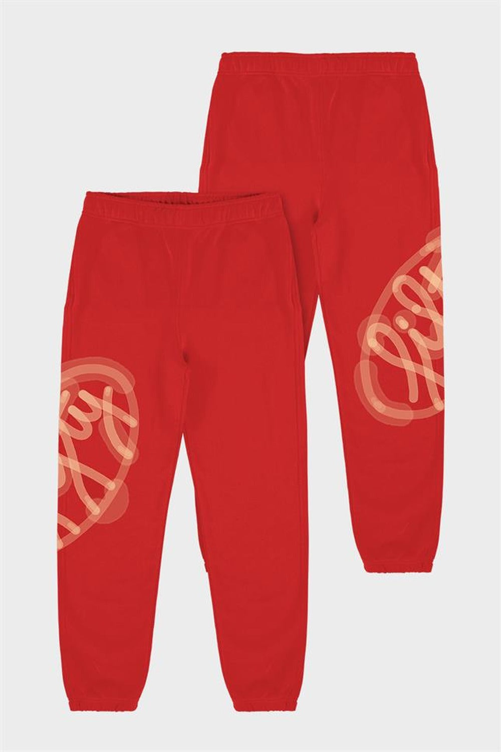 Kadın Kırmızı Loose Fit Jogger Pantolon